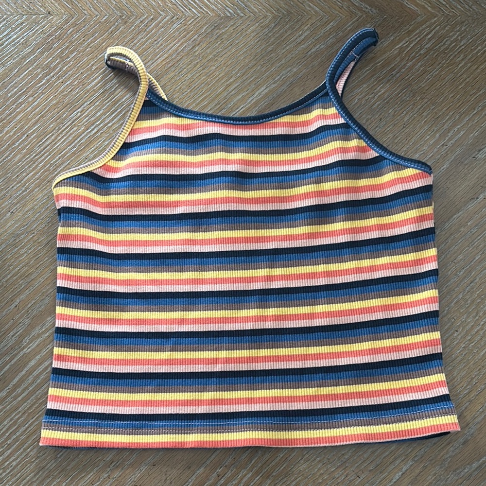 Cotton Emporium Colorful Striped Tank